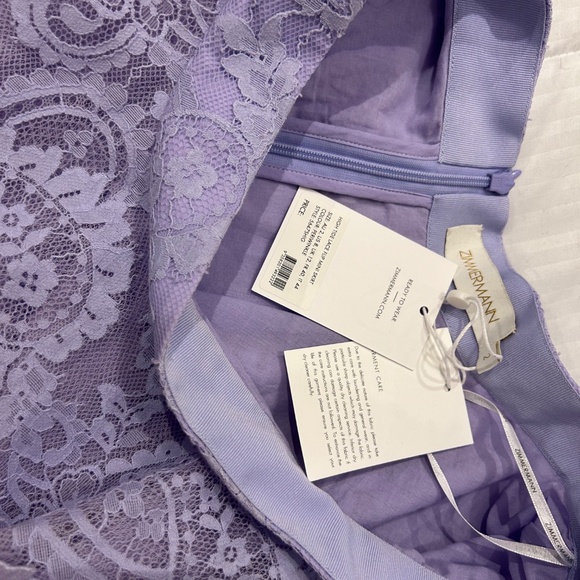 Zimmermann periwinkle high tide lace flip mini skirt - Picture 3 of 4